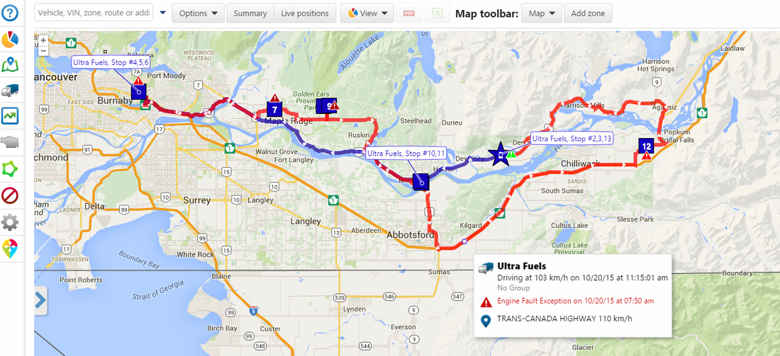 Vancouver GPS tracking